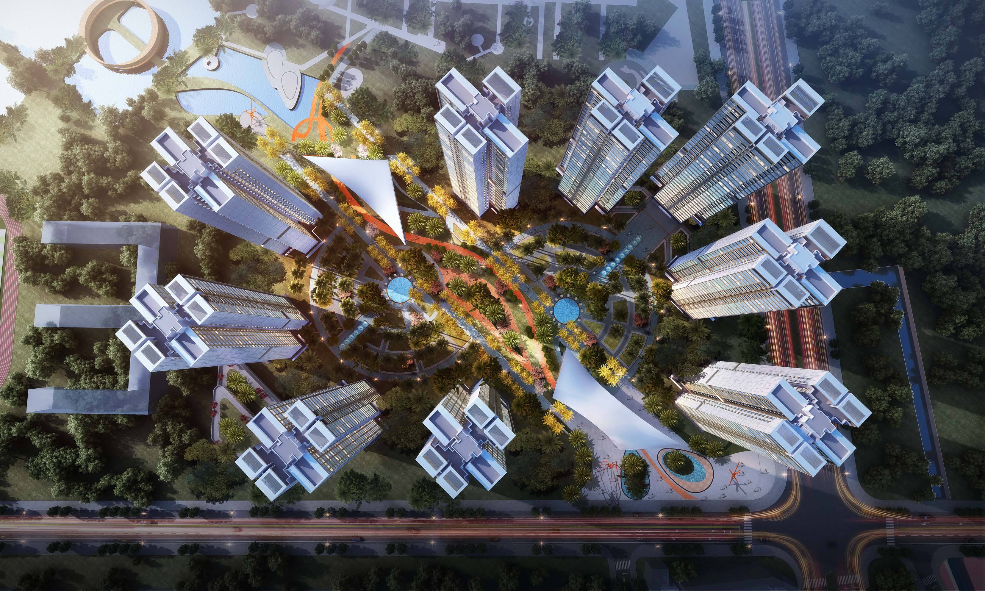 [佛山]顺德伦教街道高层+叠拼建筑设计方案